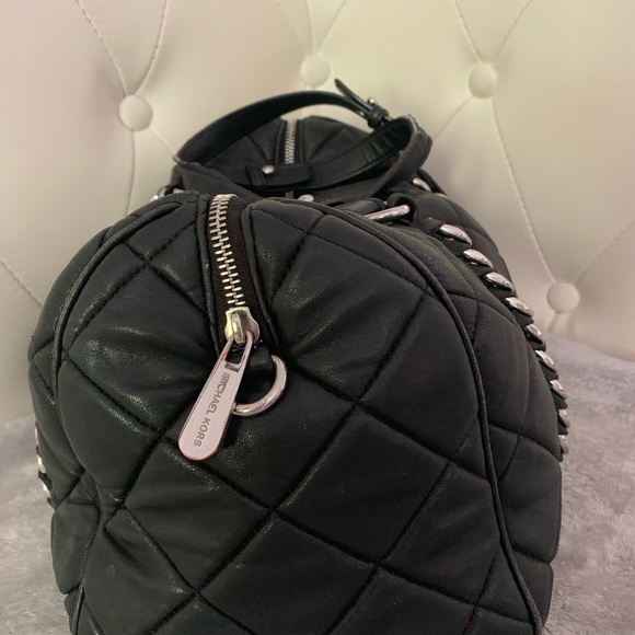 MICHEAL KORS GRAYSON LEATHER SATCHEL PURSE - Picture 4 of 8